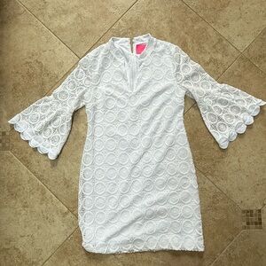LILLY PUTLIZER Elegant White Lace Dress